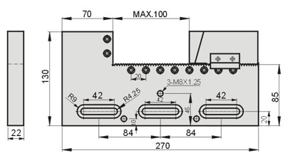 ETAU DE PRECISION INOX 232.99EDM-22-100 – Image 2